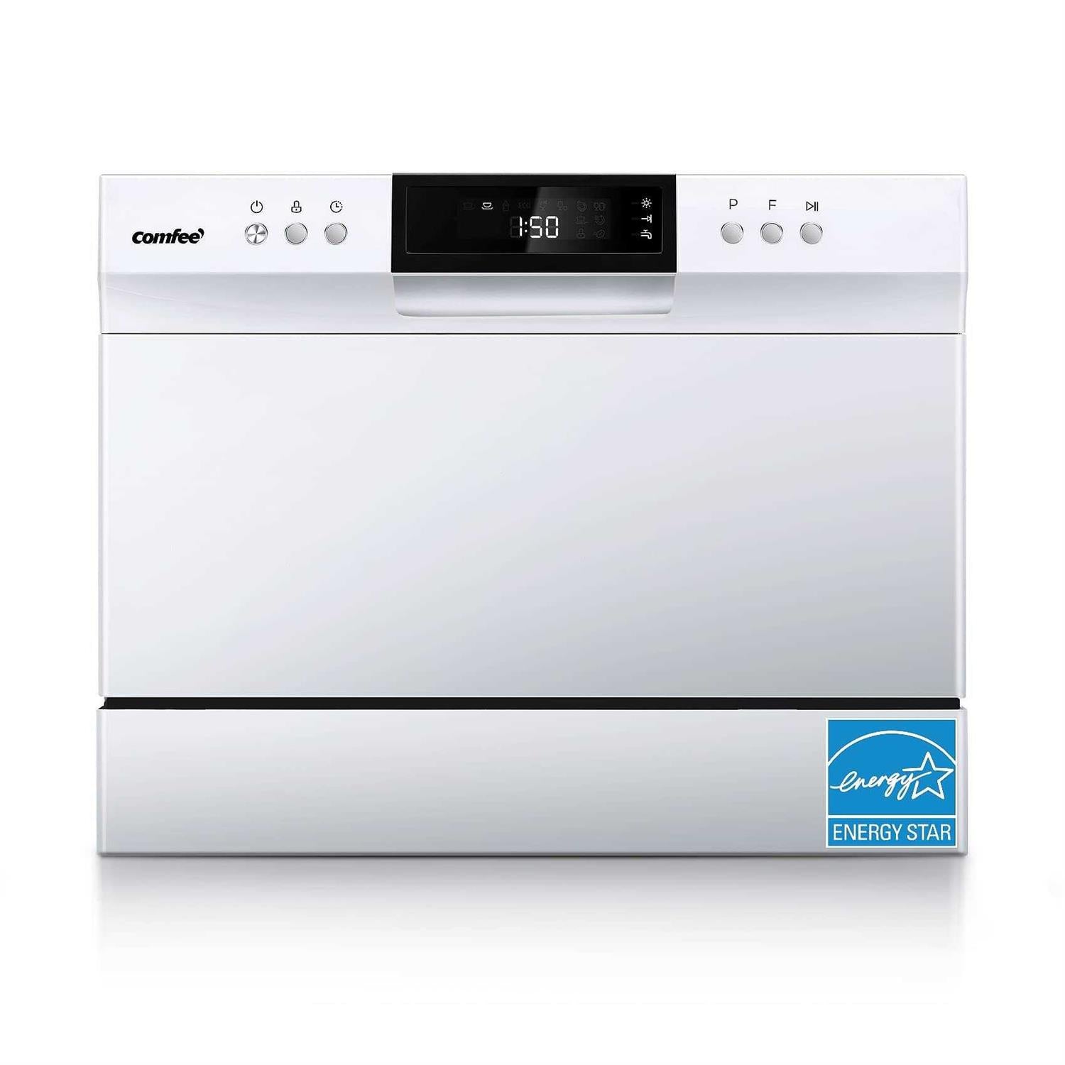 COMFEE’ Countertop Dishwasher Energy Star Portable Dishwasher 6 Place Settings