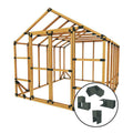 10 ft. W x 20 ft. D Custom DIY Greenhouse Kit by E-Z Frames