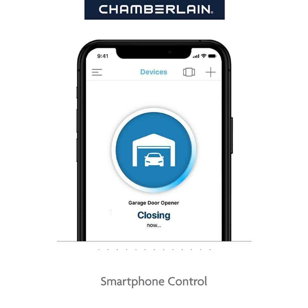 Chamberlain 1/2 HP Smart Quiet Belt Drive Garage Door Opener/battery Backup B2211T