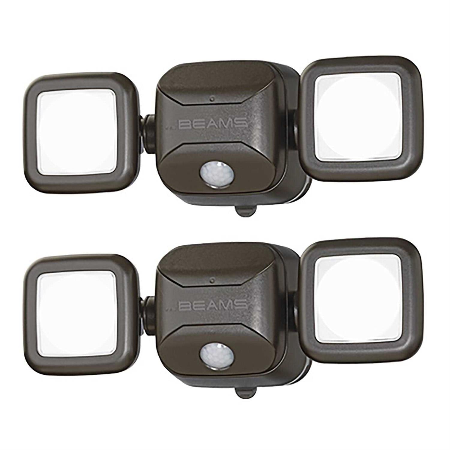 Mr. Beams Mb3000 High Performance Wireless Battery Powered Motion Sensing LED Dual Head Security Spotlight