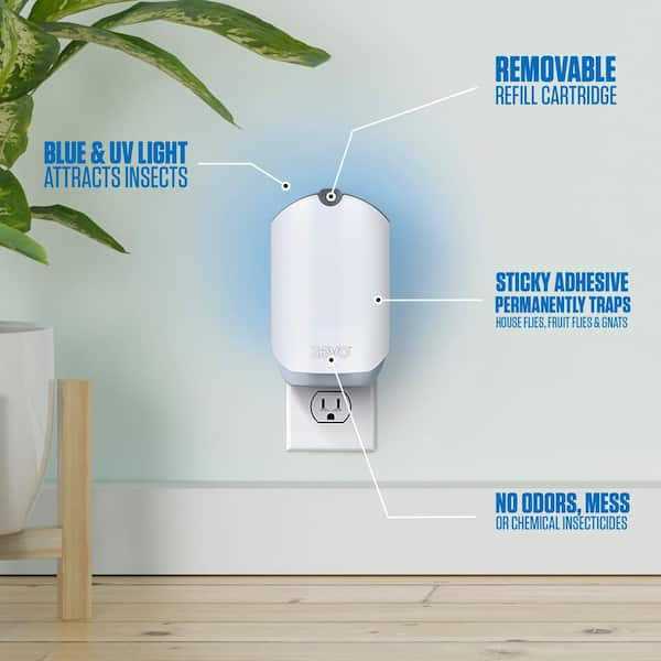 Zevo Indoor Flying Insect Trap Flies, Gnats Flies Plug Plus