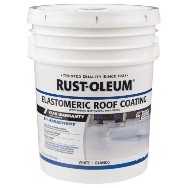 Rust-Oleum 710 5 Gal. 10-Year White Elastomeric Roof Coating