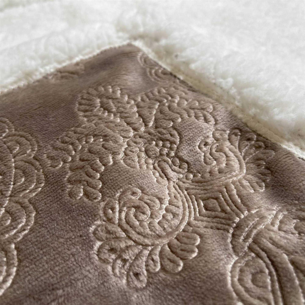 Madison Park Elma Oversized Textured Plush Throw