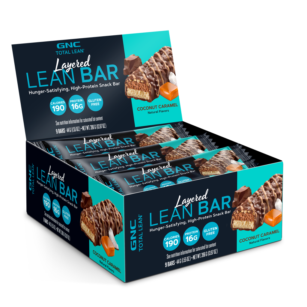 GNC Total Lean® Layered Lean Bar - Coconut Caramel (9 Bars)