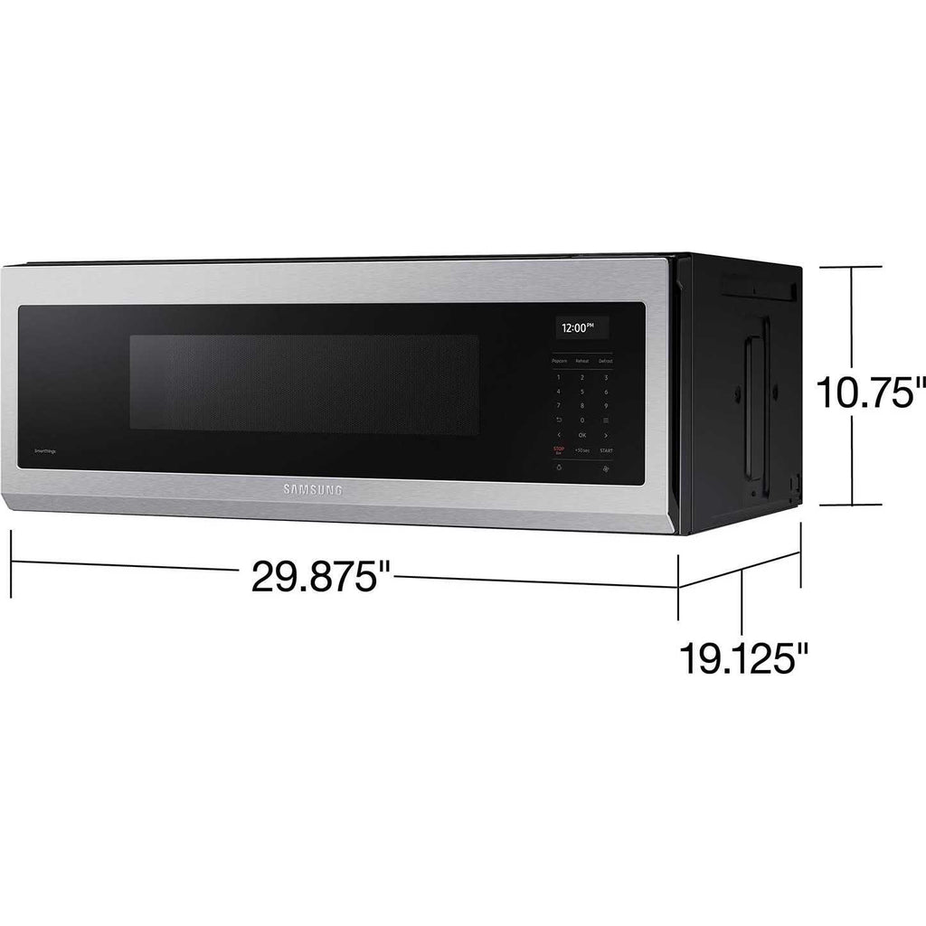 Samsung 1.1 cu. ft. Smart SLIM Over-the-Range Microwave with 550 CFM Hood Ventilation ME11A7710DS