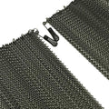 Fireplace Replacement Black Hanging Mesh Curtain Screens Two Panels High X 24 Wide with Pulls
