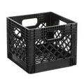 Juggernaut Storage 16qt Plastic Heavy-Duty Plastic Square Milk Crate