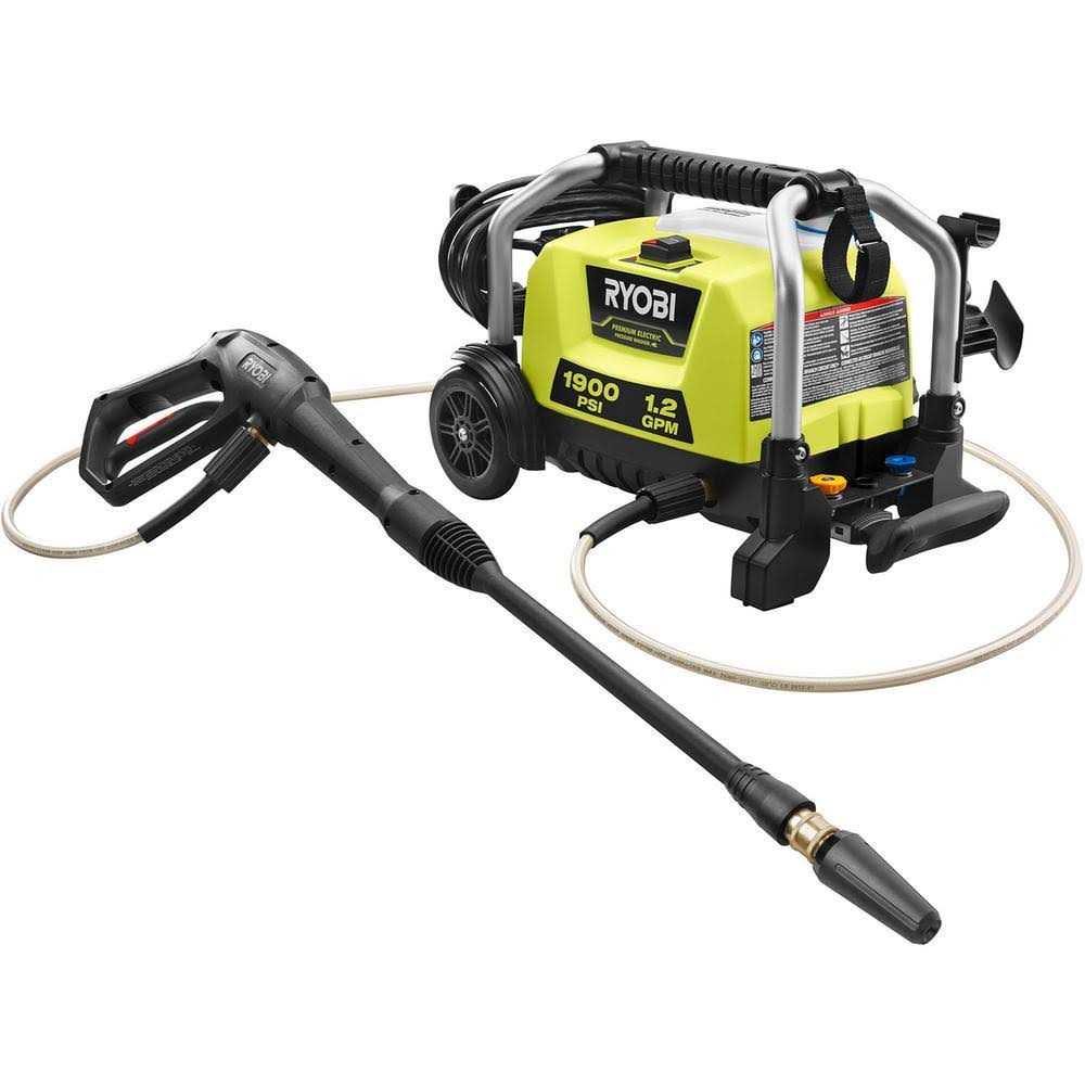 Ryobi 1900 PSI 1.2 GPM Cold Water Wheeled Electric Pressure Washer