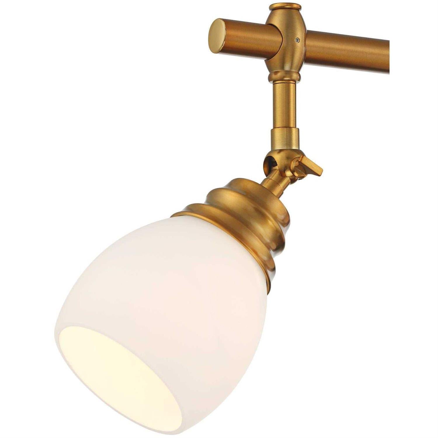 Pro Track Elm Park 4-Head Wall or Ceiling Track Light Fixture Kit Spot-Light Directional Adjustable