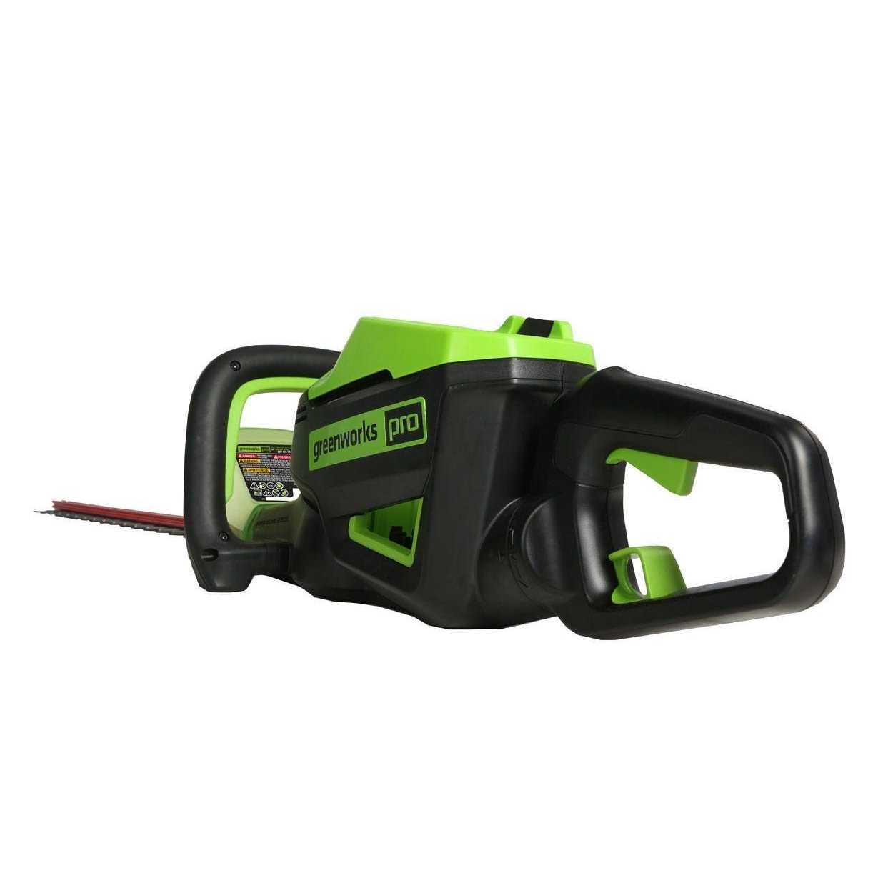 Greenworks Pro 26 in. 60-Volt Battery Cordless Hedge Trimmer
