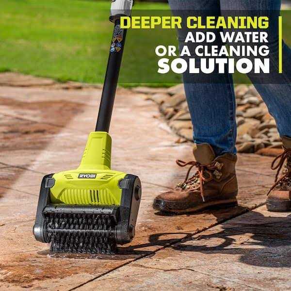 RYOBI ONE+ 18V Cordless Battery Outdoor Patio Sweeper