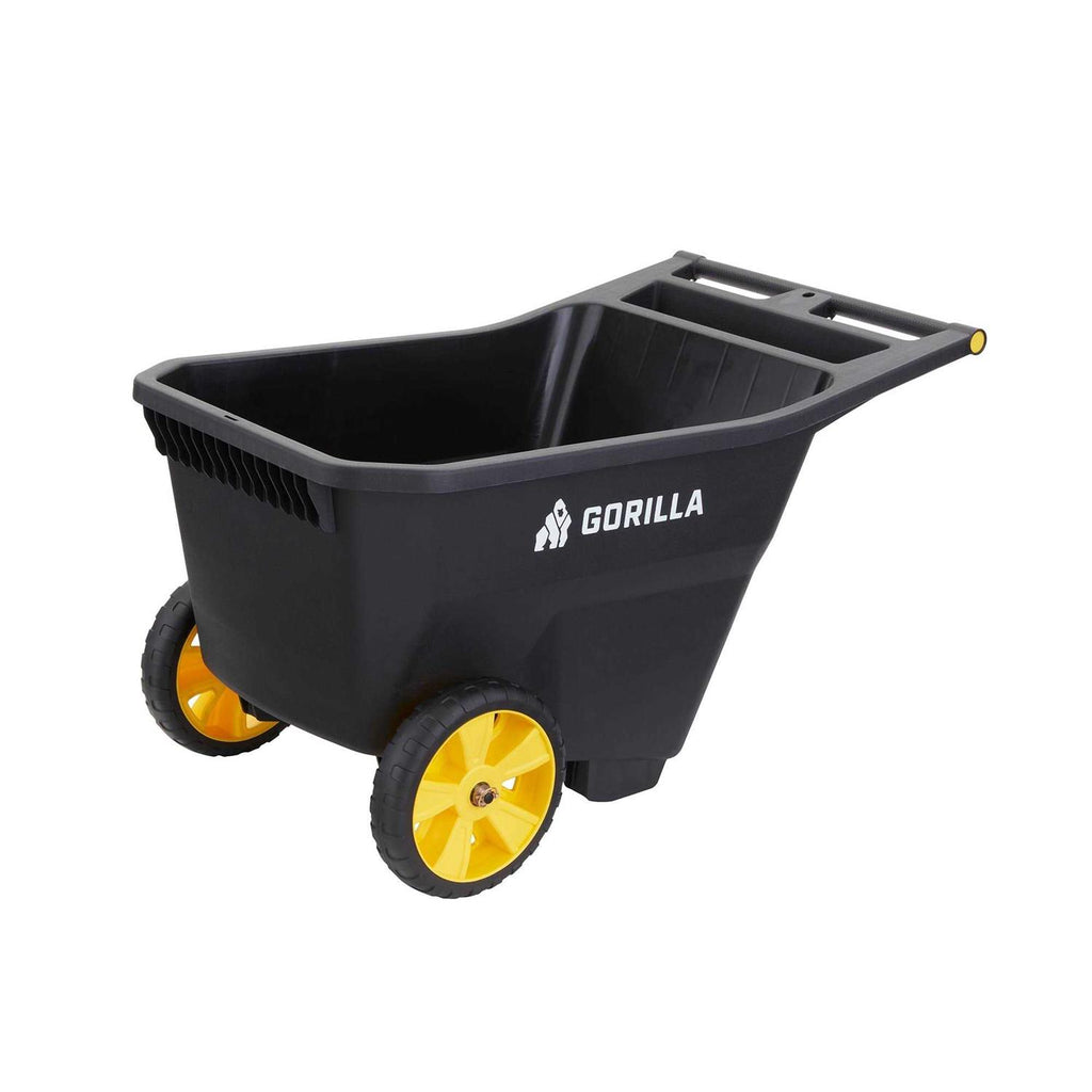 Gorilla Carts 8 Cubic Feet Plastic Yard Cart GCY-80