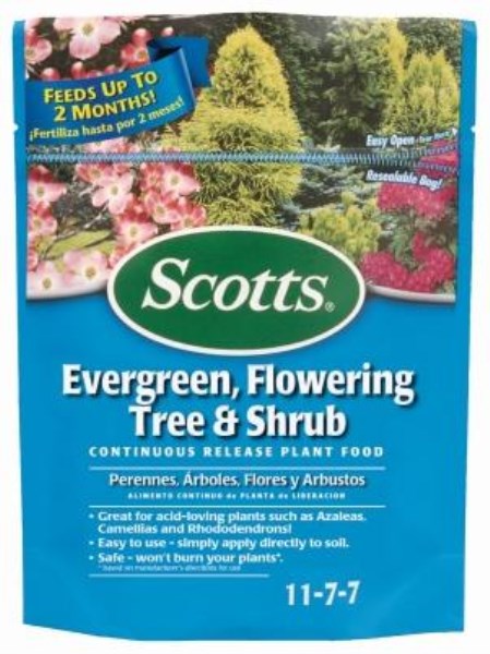 Scotts 3 Lb. 11-7-7 Evergreen, Flowering Tree & Shrub Fertilizer