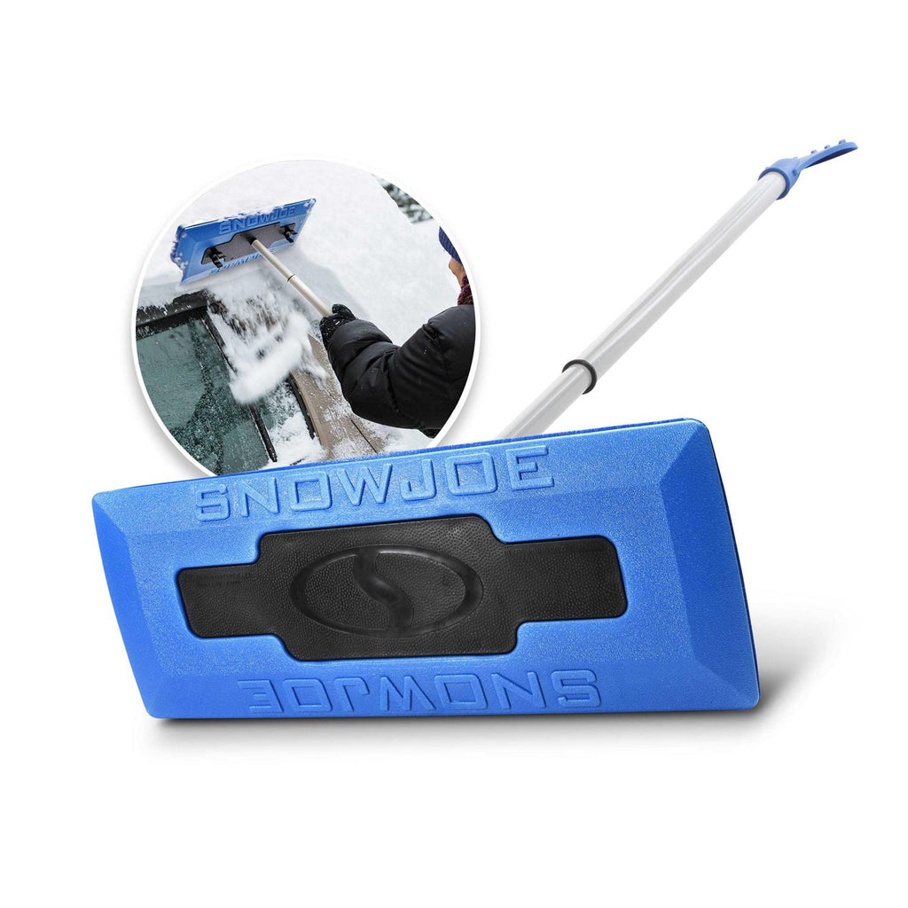 Snow Joe 2-in-1 Telescoping Snow Broom + Ice Scraper