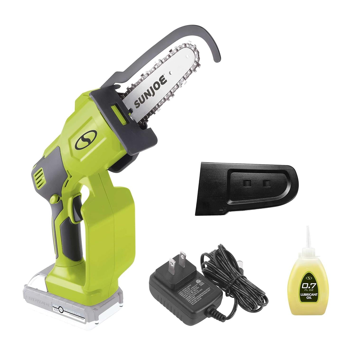 Sun Joe 24 Volt iON+ Cordless Mini Chainsaw 24V-HCS-LTE-P1