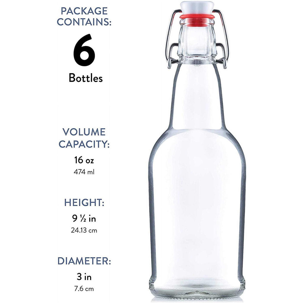Glass Swing top Beer Bottles 16 Ounce Grolsch Bottles