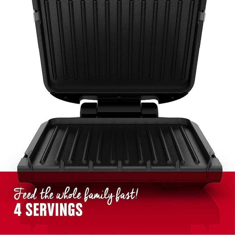 George Foreman 4-Serving Removable Plate Grill and Panini Press