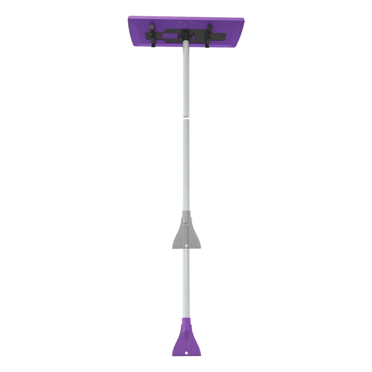 Snow Joe SJBLZD-ECM-LED-BLK 3-In-1 Telescoping Snow Broom Plus Ice Scraper
