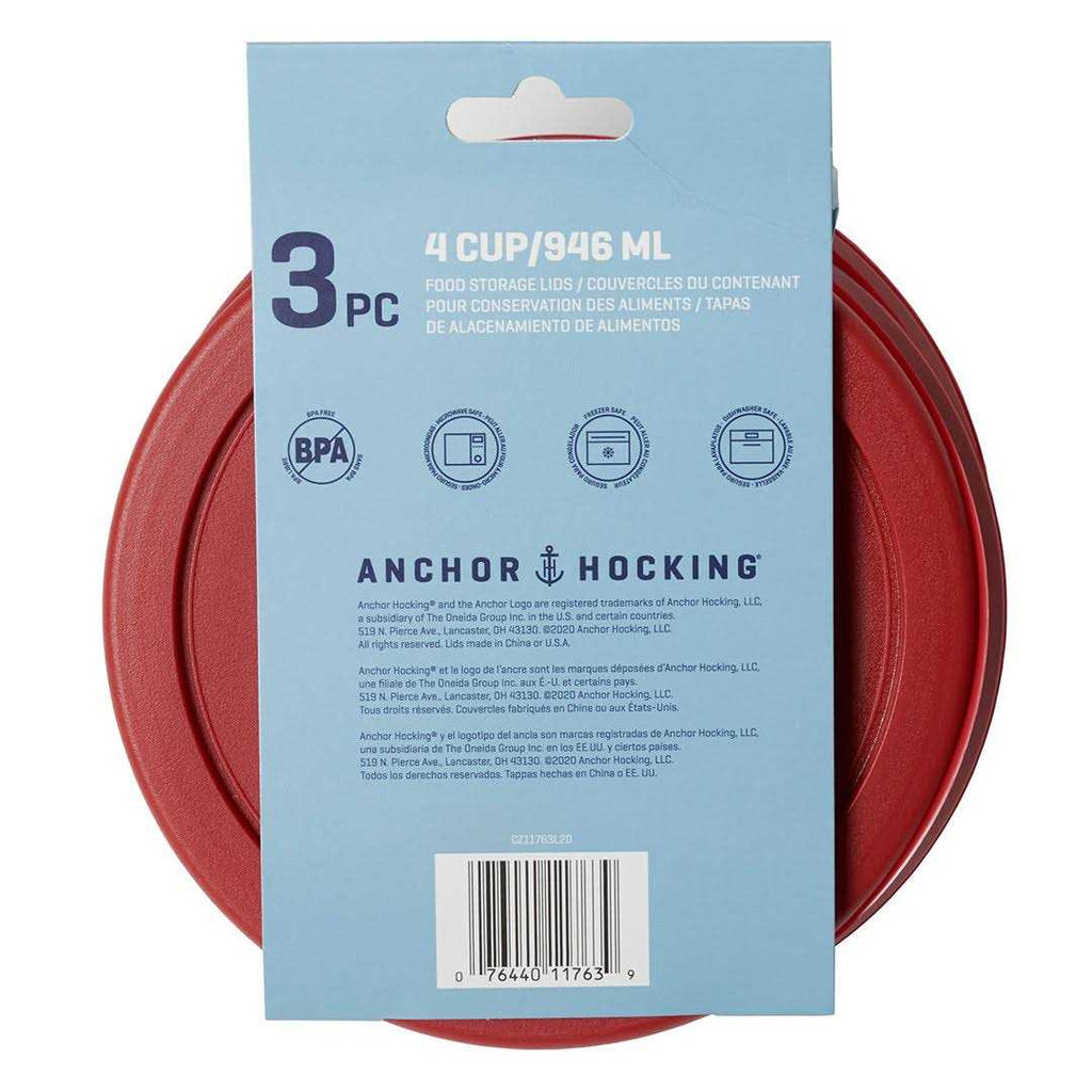 Anchor Hocking Replacement Lid 2 Cup / 472 ml