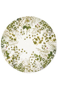 Herb Garden Round Linen Tablecloth – 102 Inch Botanical Print Dining Cover