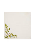 Embroidered Herb Garden Linen Napkin – 20″ x 20″ Floral Table Decor