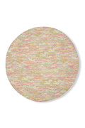 Round Linen Tablecloth – Elegant Fan Pattern (65″)