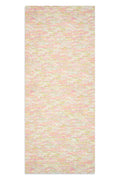 Modern Marble Pattern Rectangular Linen Tablecloth – Pink, Green & Yellow Abstract Design