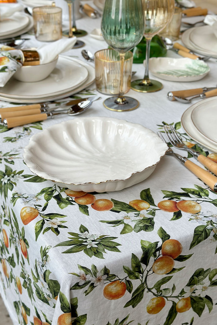 Premium Rectangular Linen Tablecloth – Soft Breathable Fabric for Dining & Events
