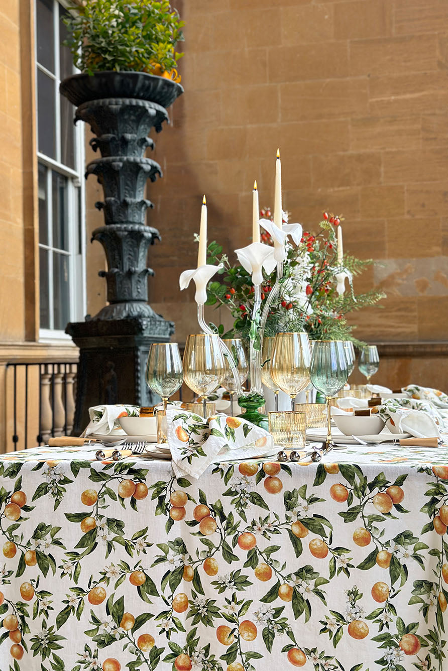 Premium Rectangular Linen Tablecloth – Soft Breathable Fabric for Dining & Events