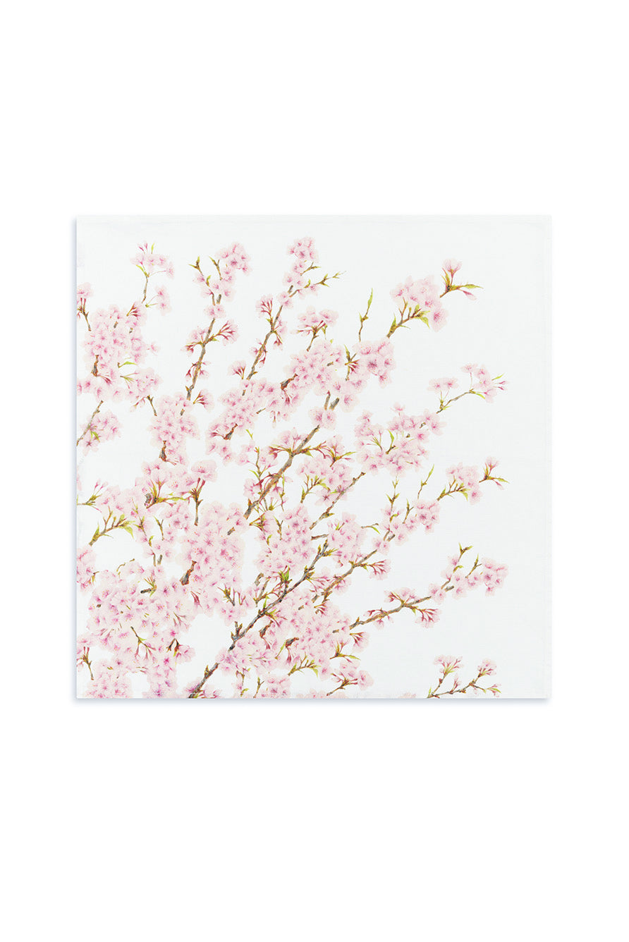 Premium Floral Linen Dinner Napkin – 20×20 Inch Square Soft Table Linens for Home & Events