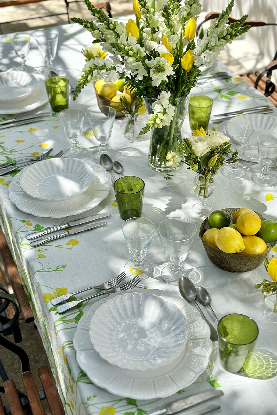 Premium Rectangular Linen Tablecloth – Minimalist Table Cover for Dining, Parties, and Weddings