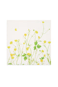 Pure Linen Square Cloth Napkin – 20 x 20 Inch, Soft Butter Yellow