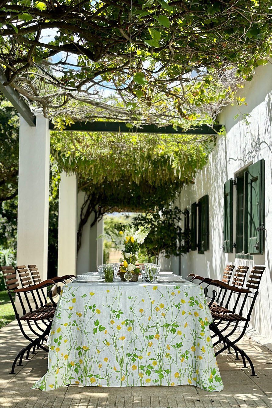 Pure Linen Square Cloth Napkin – 20 x 20 Inch, Soft Butter Yellow