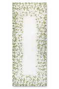 Elegant Lily of the Valley Embroidered Linen Tablecloth