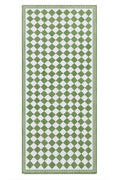 Green Checkered Pure Linen Tablecloth