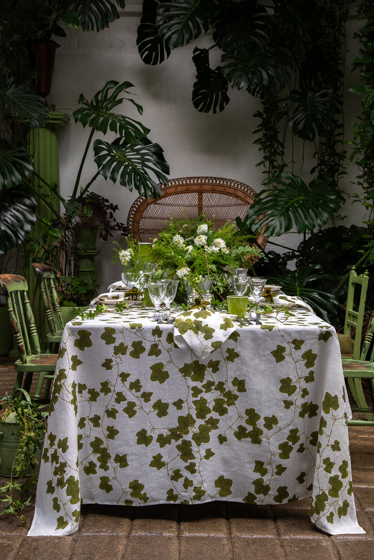Premium Pure Linen Tablecloth – Natural Flax