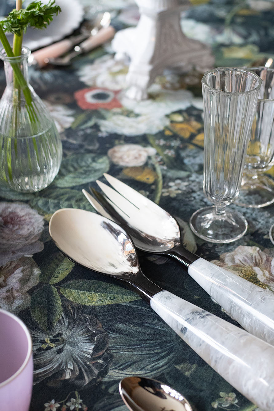 Rectangular Linen Tablecloth – Still Life 1815 Pattern