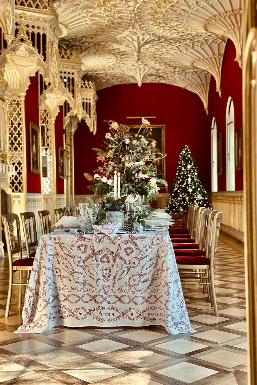 Premium Pure Linen Tablecloth – Rectangular Table Cover for Dining