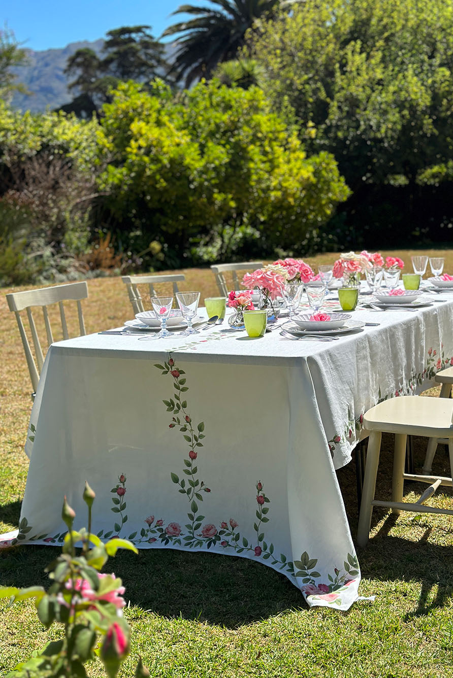 Rectangular Solid Linen Tablecloth – Premium European Flax Fabric for Dining & Kitchen Tables