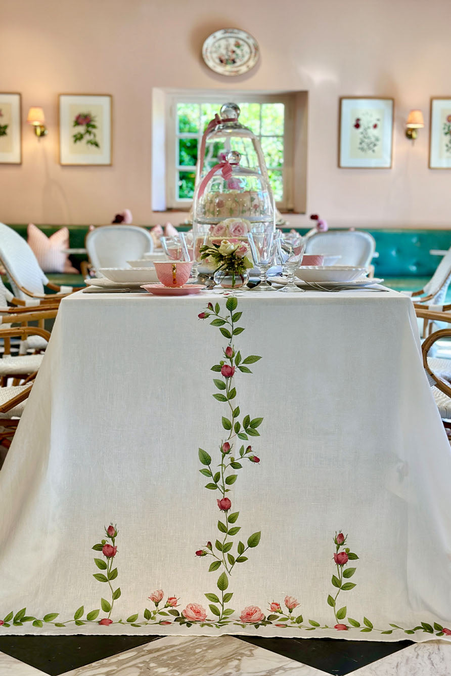 Rectangular Solid Linen Tablecloth – Premium European Flax Fabric for Dining & Kitchen Tables