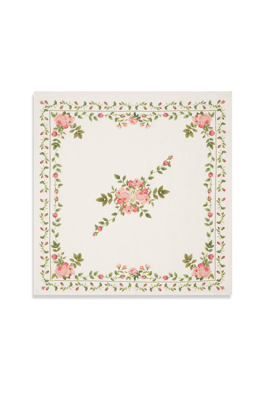Linen Napkin | Elegant Rose Trellis Pattern (20″ x 20″)
