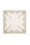 Premium Floral Linen Napkin – 20×20 Inch Square Gladiolus Print Table Linen