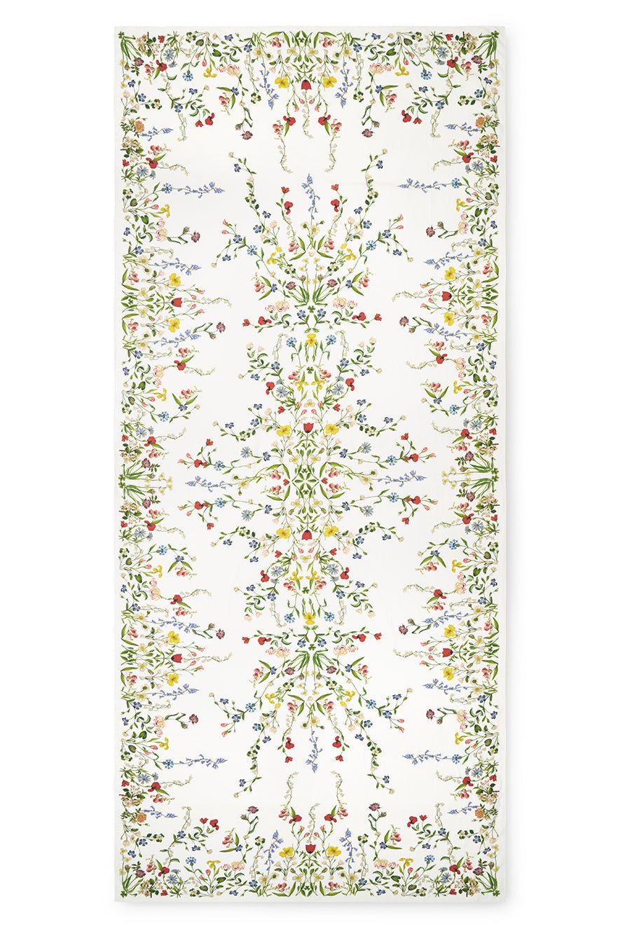 Botanical Wildflower Linen Tablecloth